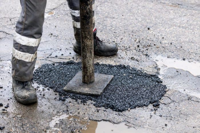 A pothole can be filled in minutes and still not really be fixed.