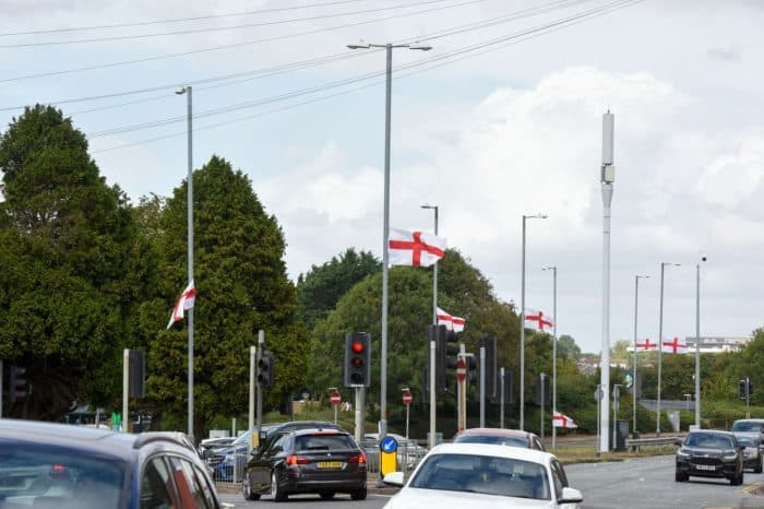 flags on streets
