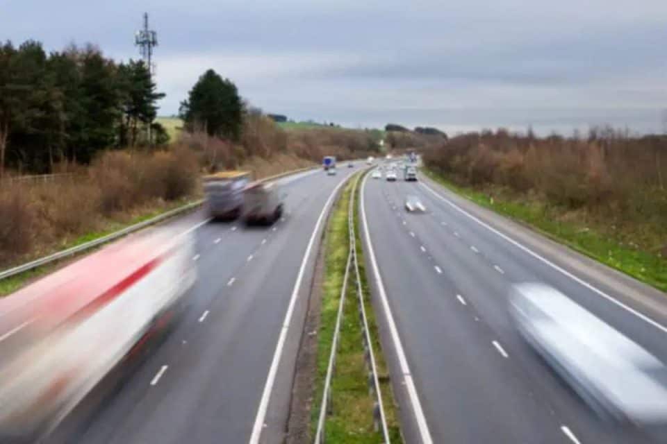 The M4 has been closed
